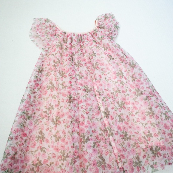 Zunie Floral Print Sleeveless Mesh Dress (3T) - Picture 12 of 14